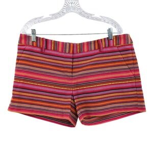 Colorful Striped Western Shorts Cowgirl Justice 4-in Inseam Pockets